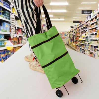 Rolling Luggage Lightweight Portable Foldable Shopping Trolley Cart Handbag Wheel