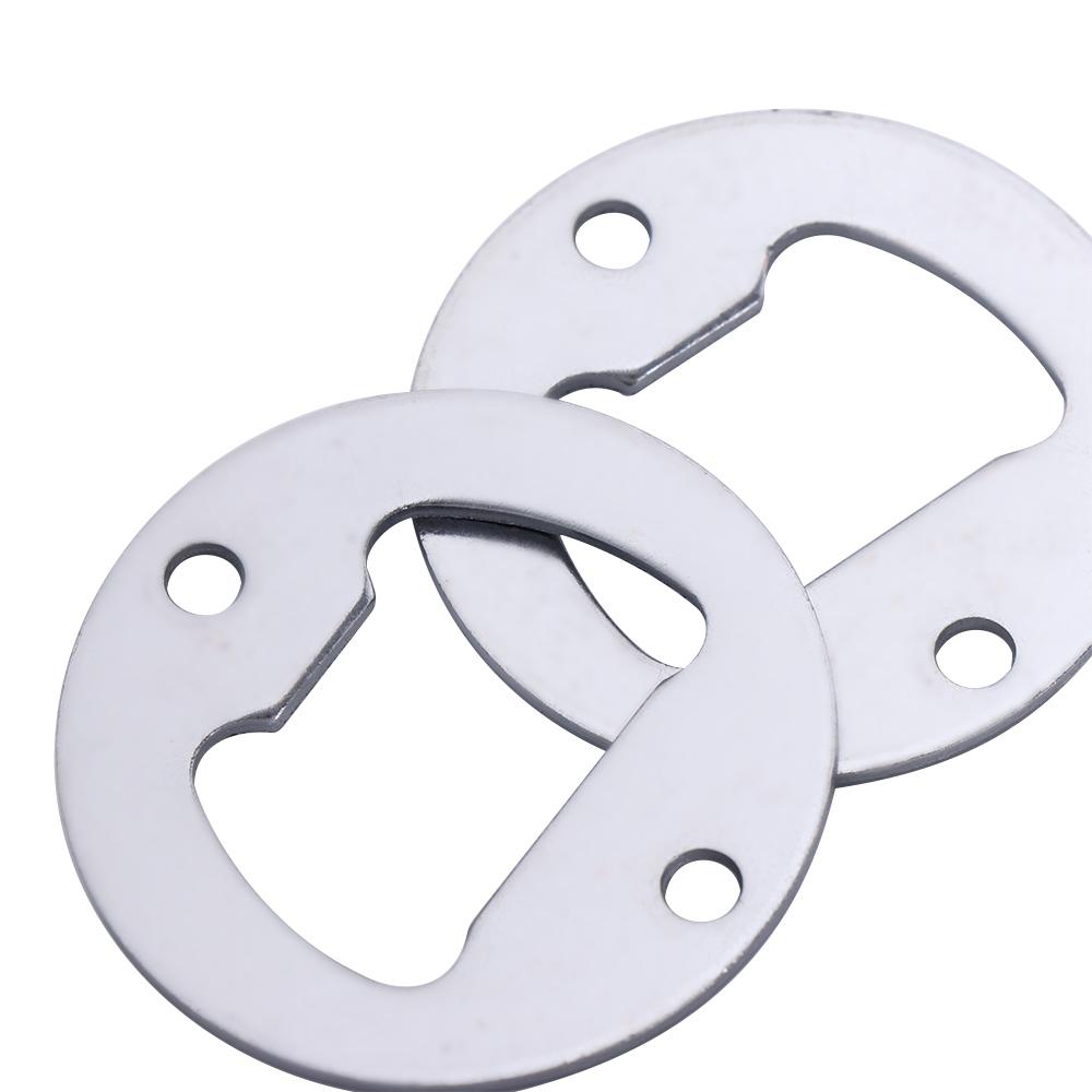 Polished With Milling Holes DIY Round 40mm Kitchen Tool Hardware Parts Bottle Opener Insert Gadgets