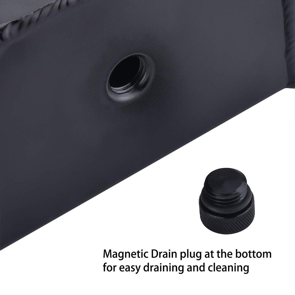 Pnndee Coolant Overflow Tank Bottle Recovery Reservoir Aluminum JDM Container Universal 1L Water Radiator Black Pnndee Coolant Overflow Tank Bottle Recovery Reservoir Aluminum JDM Container Universal 1L Water Radiator Black
