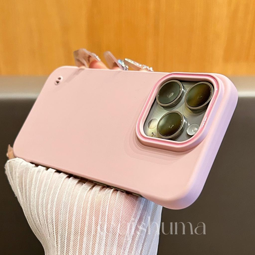 Anwendbar auf iPhone 16 Weiche und dünne magnetische Saug-Handyhülle mit Kreis Apple 15 Rahmenlose ultradünne PC-Schutzhülle mit Bare-Metal-Gefühl