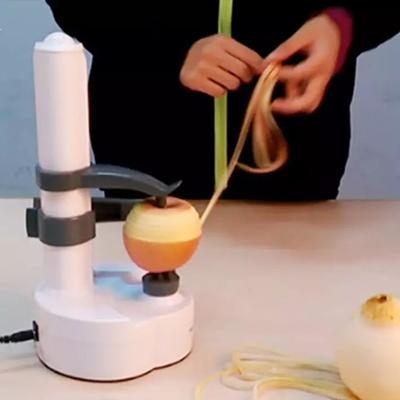 Çok Fonksiyonlu Otomatik Soyucu Elektrikli Spiral Elma Soyucu Dilimleyici Meyve Patates Otomatik Pille Çalışan Soyucu Mutfak Aletleri