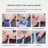 Elegant 3D Hand-painted Long Wearable Nails - European & American Style Manicure