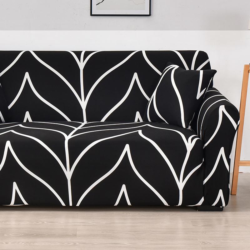 Lattice Printed Sofa Cover for Living Room Pet Kids Stretch Elastic Couch Cover for L Shape Sectional Furniture Protector