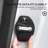For High-quality Matte Car Door Lock Cover Auto Emblems Case For Tesla Model 3 Model X Y Style Roadster Accessories