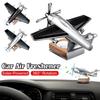 Creative Car Air Freshener Solar Aircraft Decoration Mini Car Perfume Lasting Fragrance Car Airplane Ornament Auto Accessories