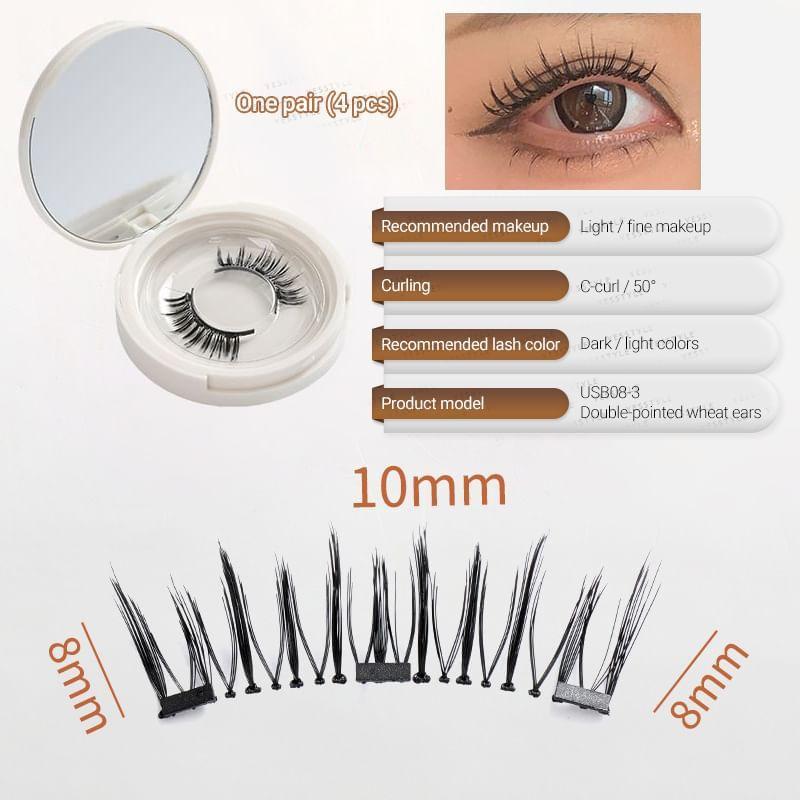 Buttermilk - Volume Crisscross Magnetic False Eyelashes with Applicator Clip