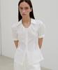 EMKM Johnny Collar Blouse_White