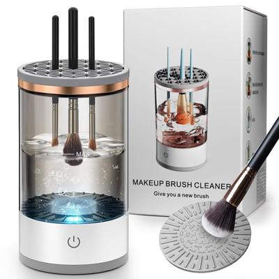 Makeup Brush Cleaner, Rechargeable Lazy Electric Cleaning Brush, Automatic Washing Machine, Quick-drying Tool.