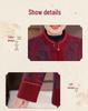 Women's Plus Velvet Woolen Coat for 60s-70s, Mid-aged and Elderly Autumn/Winter Fashion Overcoat
