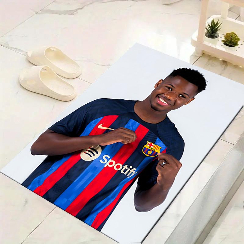 1pc Brazilian Football Legend Rug, Office Carpet Indoor Outdoor Entrance Doormat, Non-Slip Soft And Comfortable, Living Room. DT7070103