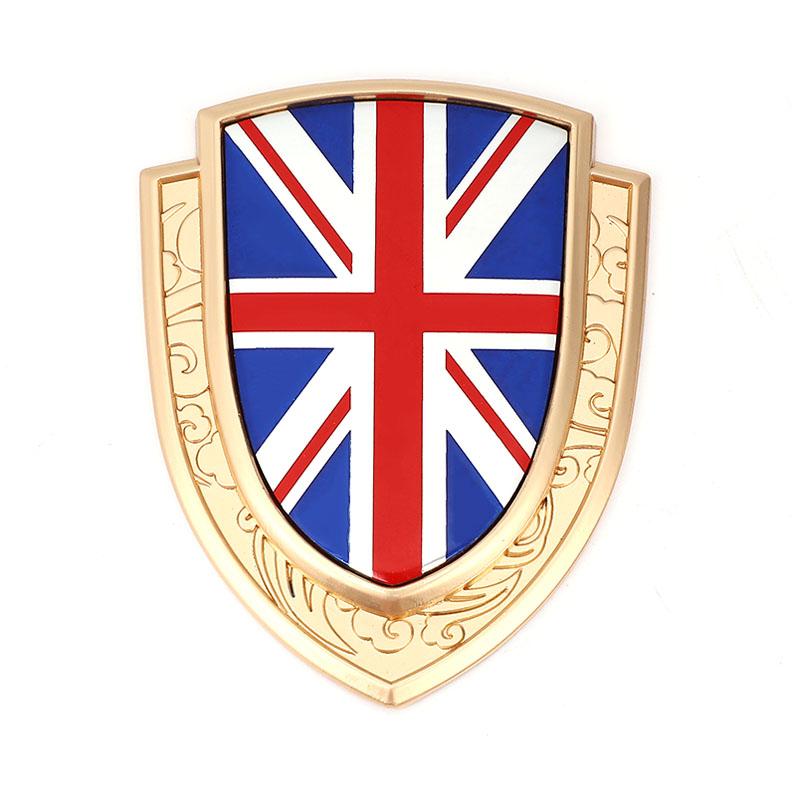 3D Metall Autoaufkleber Italien Frankreich Deutschland England Amerika Flagge Emblem Abzeichen Aufkleber