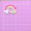 100pcs Kawaii Rainbow Cloud Flatback Charms Glitter Resin Cabochon  Embellishments DIY Scrapbooking Supplies