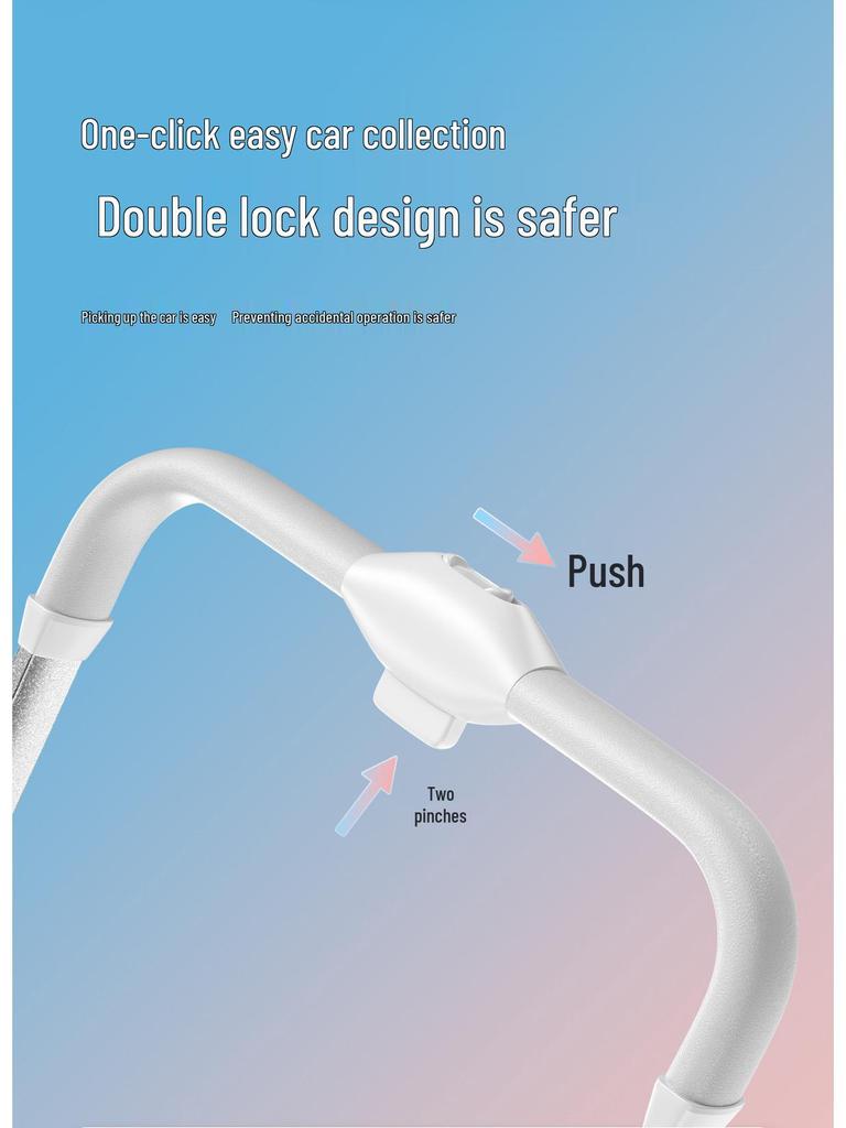 Convertible Lightweight Baby Stroller: High Landscape, Foldable, Shock-Absorbing for Sitting or Lying