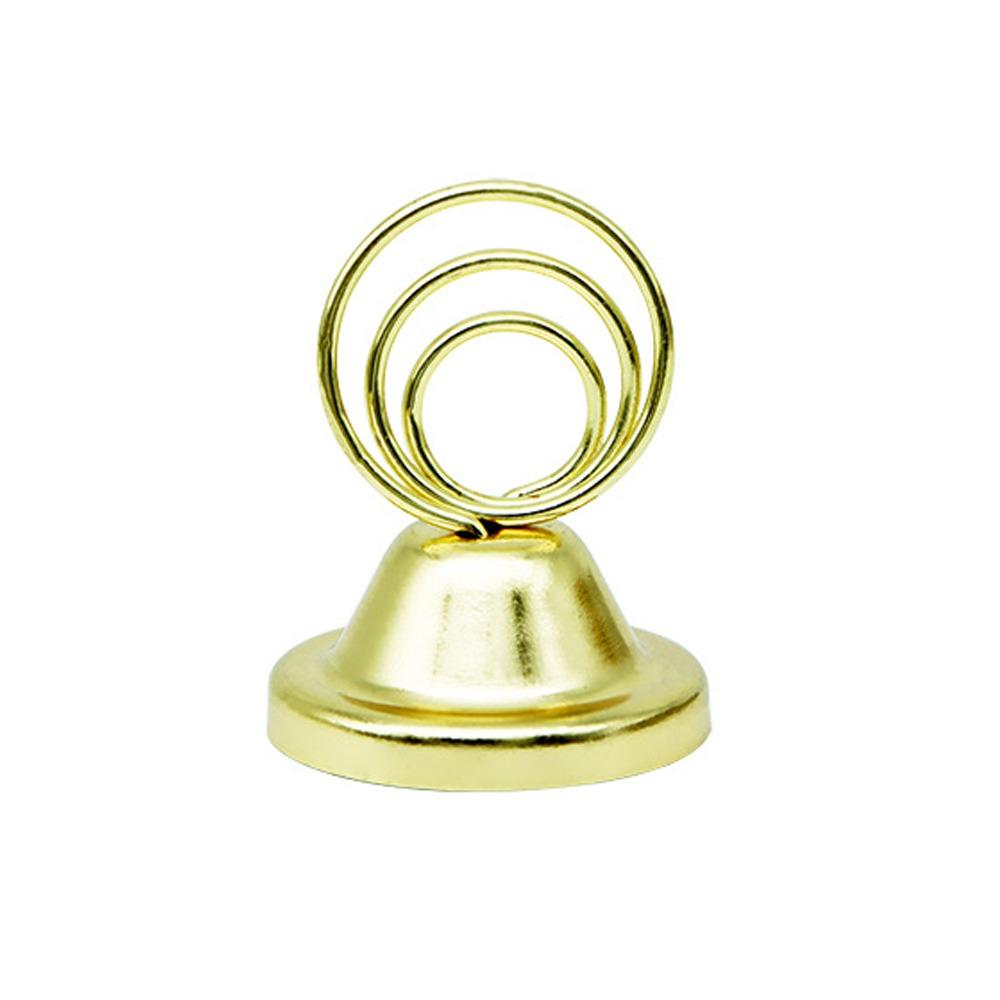 

4pcs Picture Stands Stainless Steel Note Holder Elegant Portable Place Card Holder Rustproof Menu Clip Wedding Banquet золотой