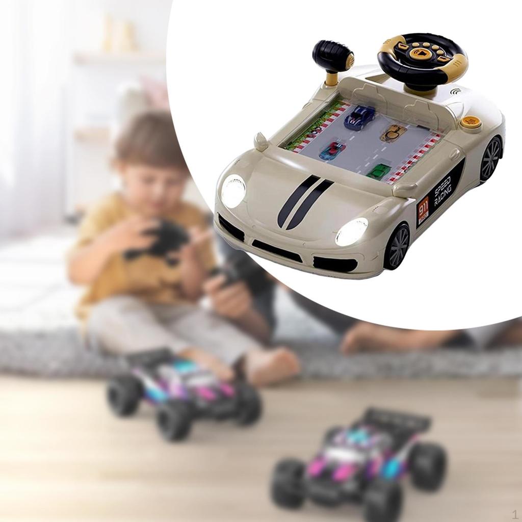 Simulation Driving Steering Wheel Toy Children Desktop Game Educational Kids Electric Race