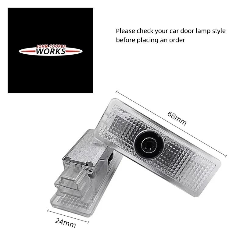 

HD Car Emblem Welcome Light Auto Door Projector Lamp For BMW MINI Cooper Works One JCW R55 R56 R50 R53 R60 R61 F54 F55 F56 F60