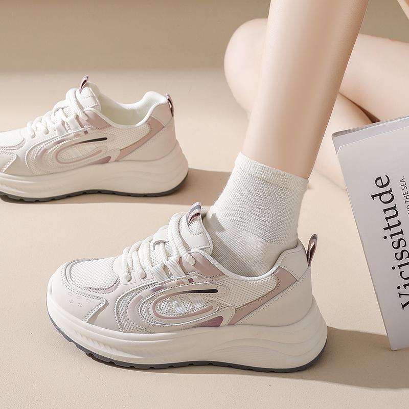 CRLAYDK Women's Platform Sneakers Casual Tennis Comfort Chunky Shoes Walking Footwear Ladies Flat Sports Trainers