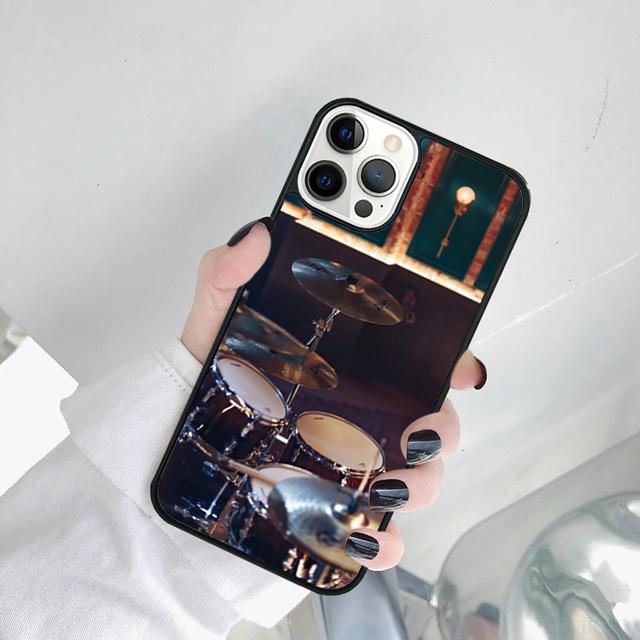 Musical Instrument Drum Phone Case Cover For for iPhone 17 Air 15 16 14 11 12 13 Pro MAX Plus