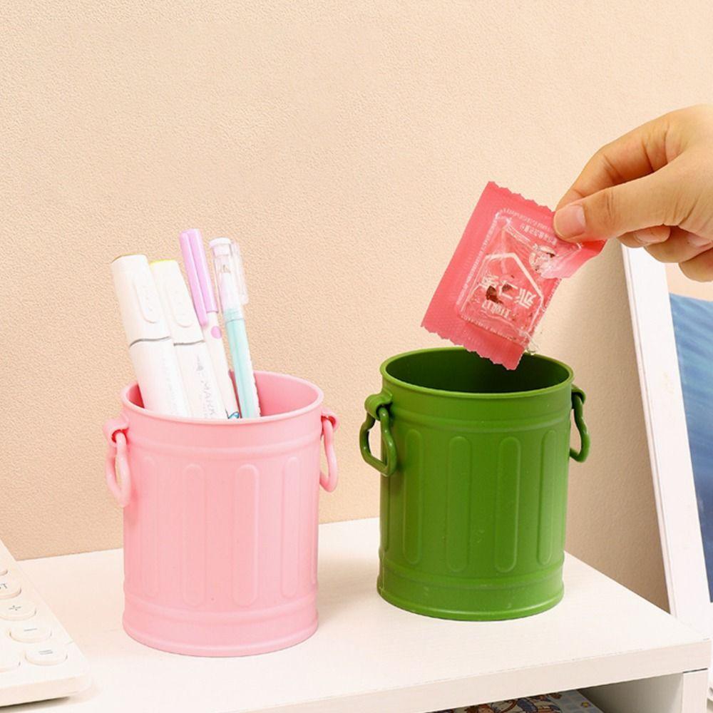 Multifunctional Cute Plastic Pen Box Large Capacity Convenient Storage of Pencils Tiny Things for Office School Home Bathroom