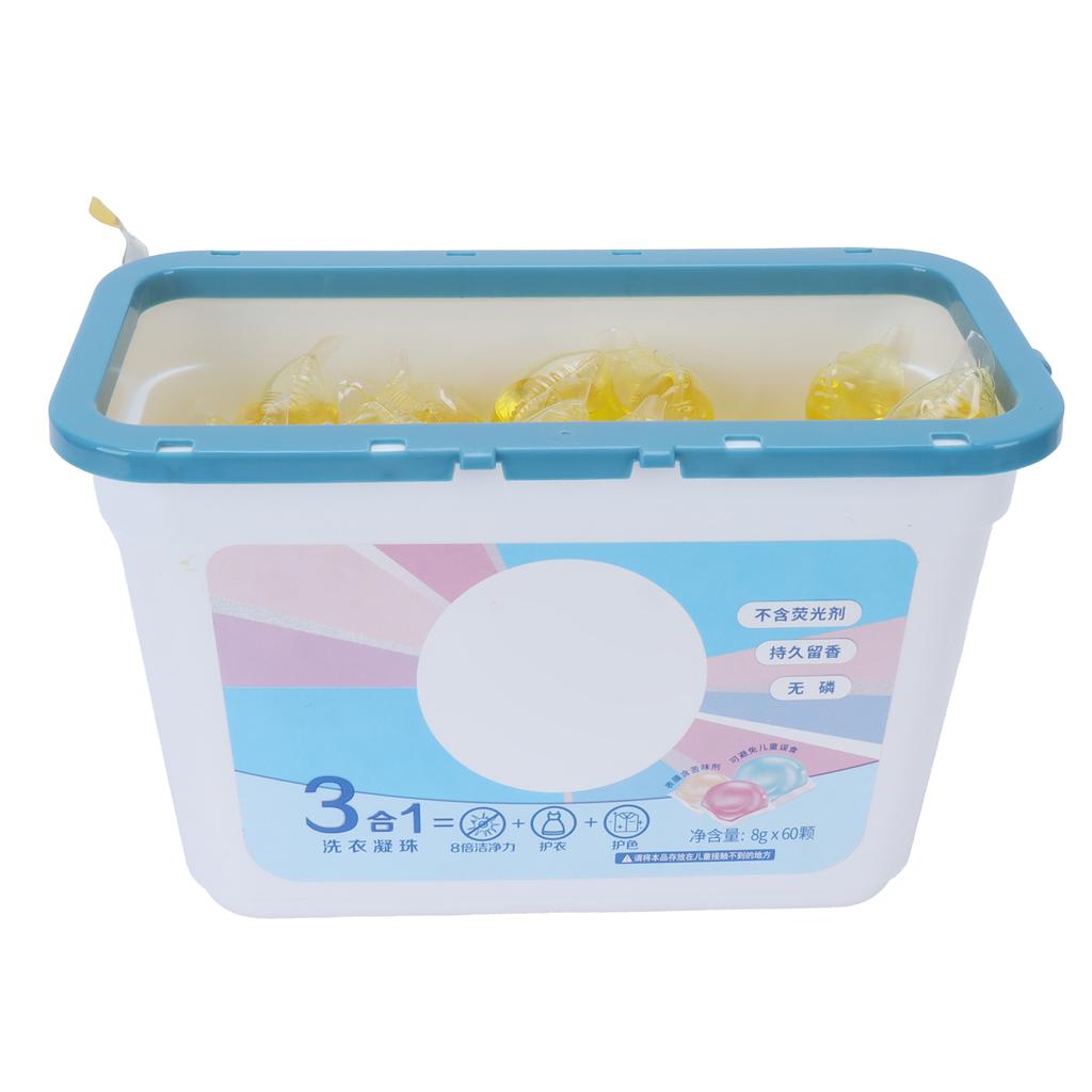 60PCS 8g Laundry Washing Clning Bds Capsules Travel Washing Clning Supplies