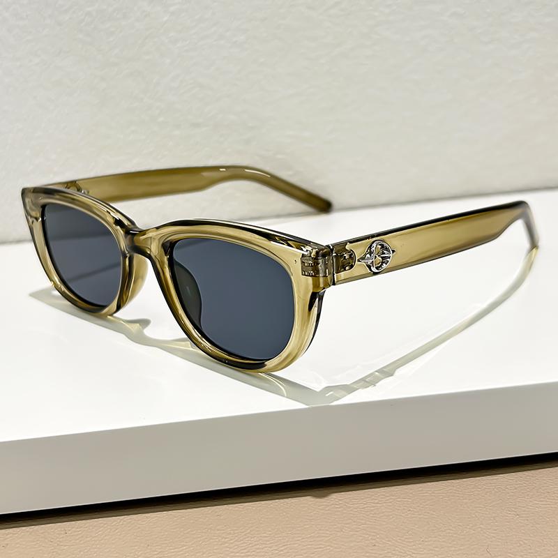 

Классический, ретро и простой аксессуар, солнцезащитные очки в маленькой оправе, защита от УФ-лучей, модные и стильные вещи зелёный