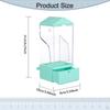 Automatic Bird Feeder Cage Accessory Clear Reusable Pull Out Bottom Tray Parrot Dispenser for