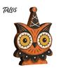 Vintage Style Wood Statues Halloween Wooden Ornaments, Cute Bat/Black Cat/Owl/Pumpkin/Ghost/Skull Decorations, Retro Rustic Pumpkin Ghost Cat