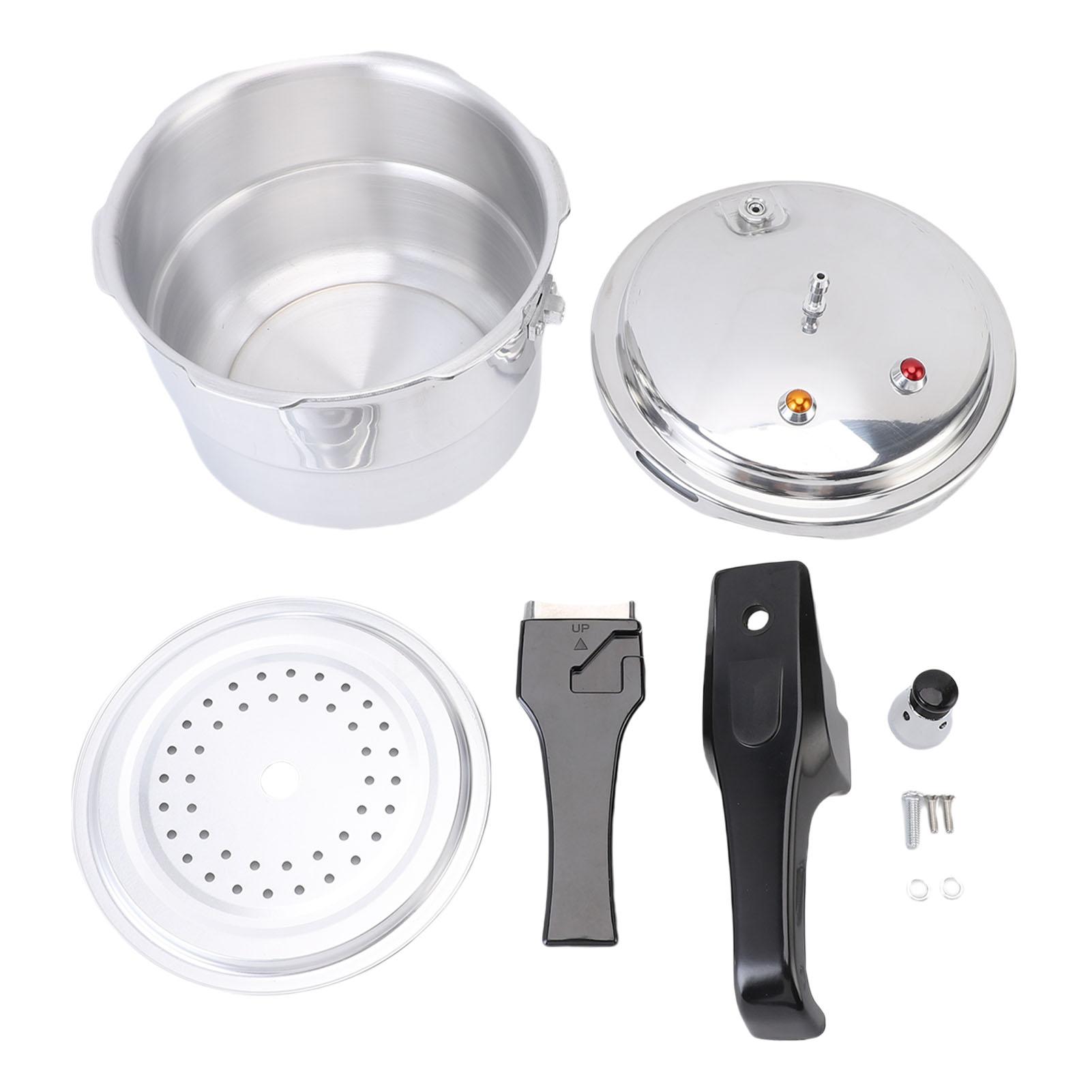 Скороварка 3 л Взрывозащищенная Алюминиевая Наплитная Быстрого Приготовления Консервирующая Кастрюля с Паровой Решеткой для Кухни