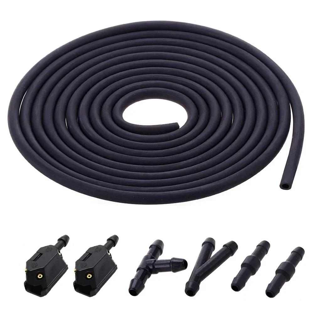 5M/1M Car Wiper Blade Pipe Windshield Wiper Tube with 30/3Pcs T/Y/I Type Splitter Windshield Washer Hose Connector Windshield