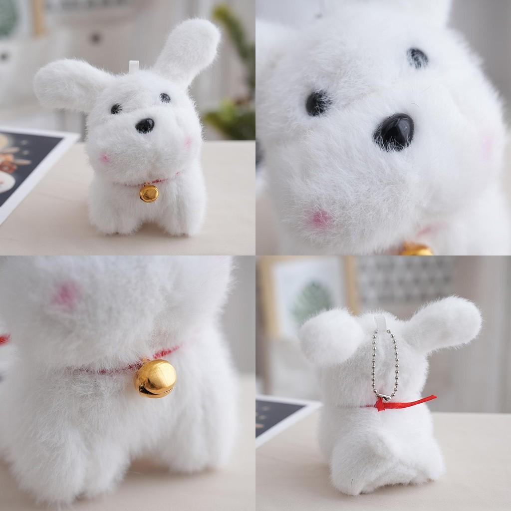 Plush Dog Keychain With Bell For Kids And Bag Accessories