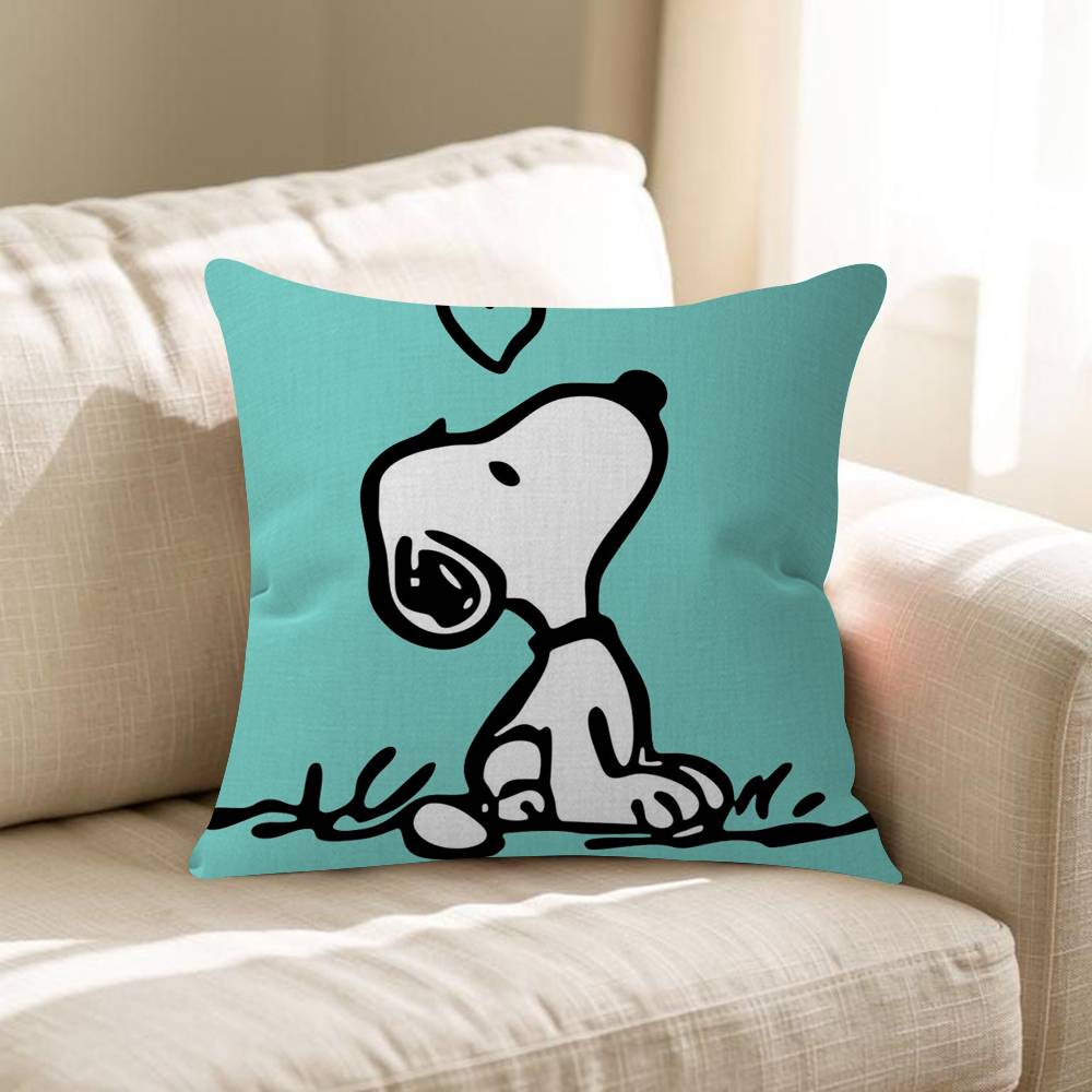 Love Heart Snoopy 4545cm Cushion Cover Pillow Cover Decor Pillowcase Home Pillowcase For Couch Pillow