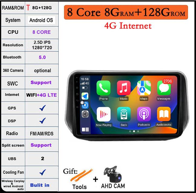 10.1 Lnch For Hyundai Santa Fe IX45 2018 2019 2020 Car Video CarPlay Stereo GPS Navigation Autoradio Multimedia Auto