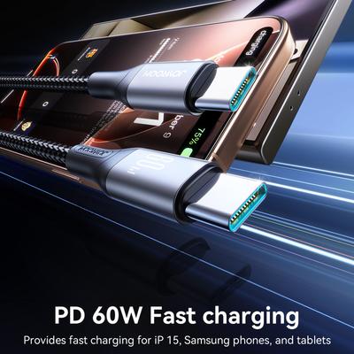 JOYROOM S-A28 1m 60W Fast Charging Cable Type-C To Type-C Data Cord