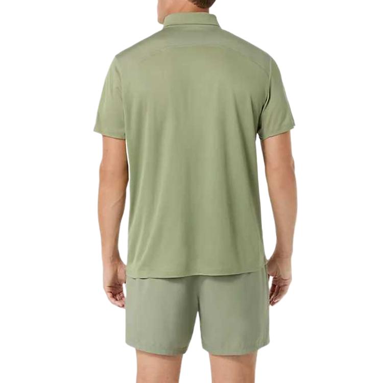 ASICS Breathable Quick-Dry Solid Color Polo Shirt Men tops 2041A340-304