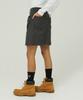 MAGOODGAN Jupes 4963 Cargo Satin Cotton Grey Skirt