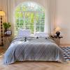 Cross-Border Double-Sided Plush Flannel Blanket - Coral Fleece Gift for Office or Nap