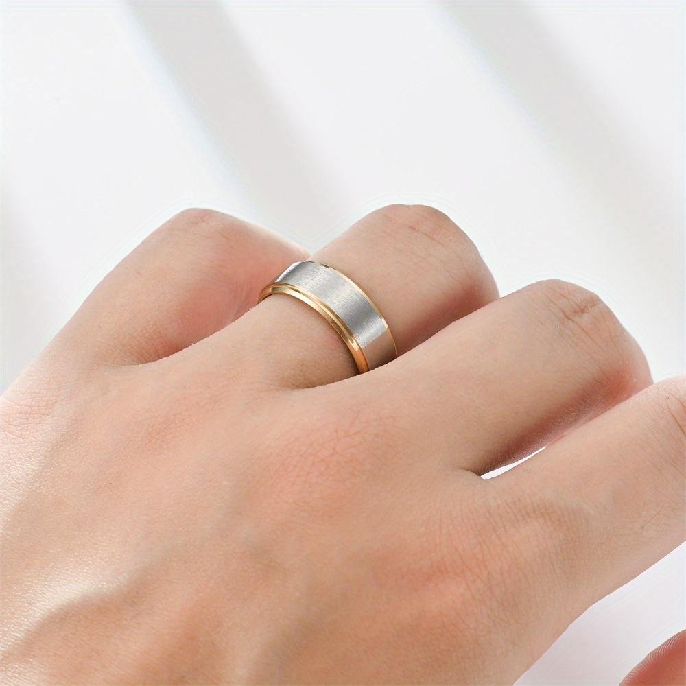 1Pc Stylish, Simple and Multi-purpose Titanium Steel Ring, Daily Wear | As A Gift