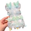 8Pcs Hair Pins Mesh Yarn Bowknot Flower Decor Hairpins Cartoon