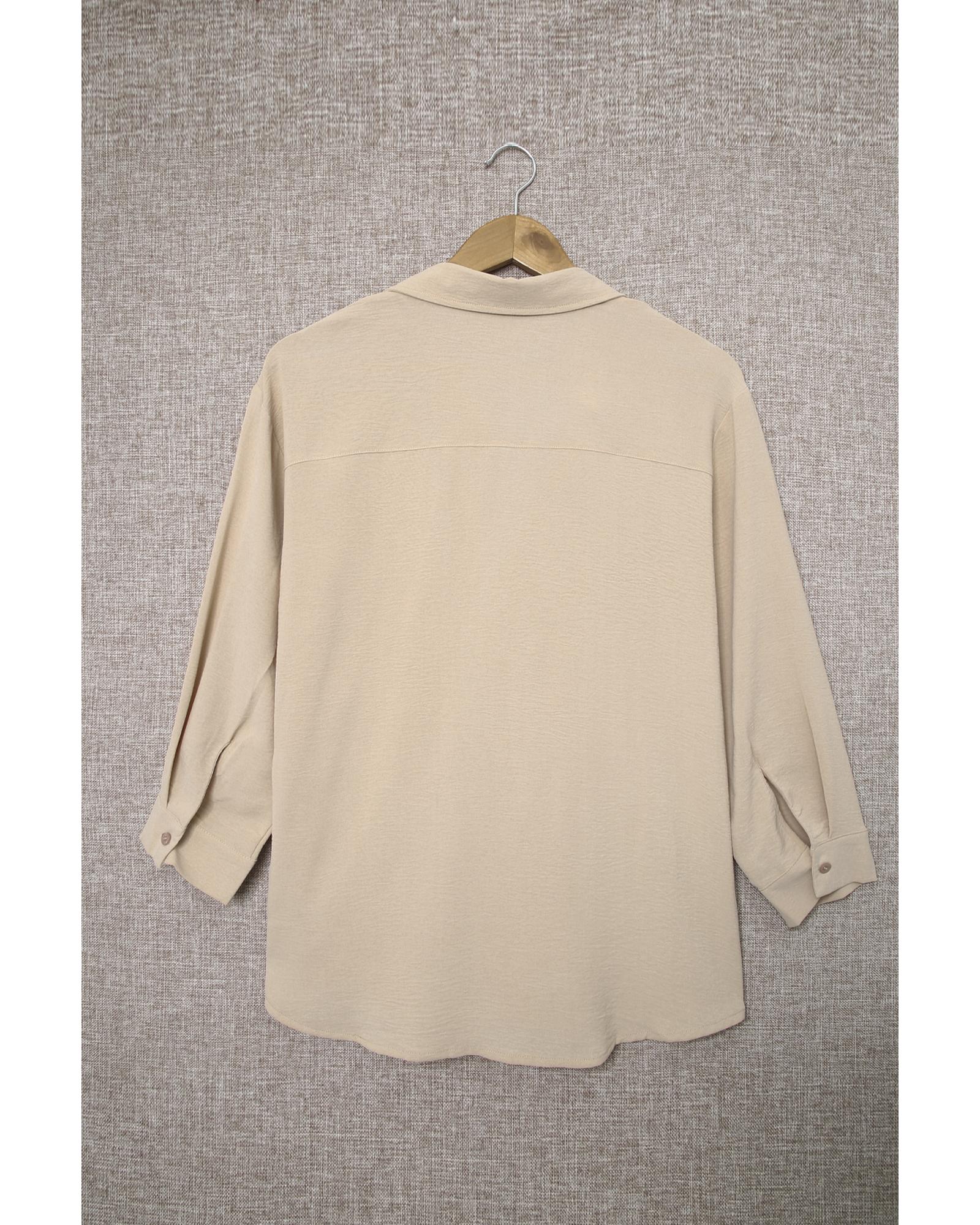 

Azura Exchange Classic Collared Shirt M абрикосовий