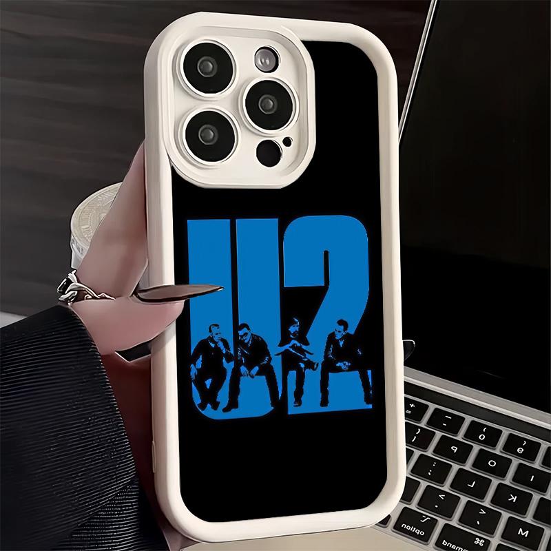Phone Case for iPhone 17 Air 16E 15 16 Pro Max U-U2 Rock Band Cover 14 Plus 13 12 Mini Soft Shell Silicone Fundas