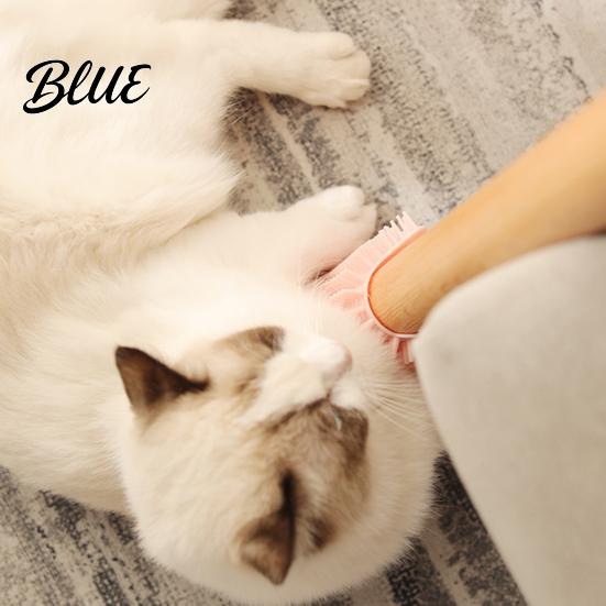 Cleaning Brush Corner Grooming Comb Multifunctional Silicone Rubbing Board Pet Massage Bathing Self Cat Scratcher