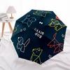 1 pièce Chiens Petit Parapluie à Ouverture/Fermeture Automatique Parapluie Pliant Compact, Parapluie Portable Toutes Saisons pour Femmes/Hommes F1124296