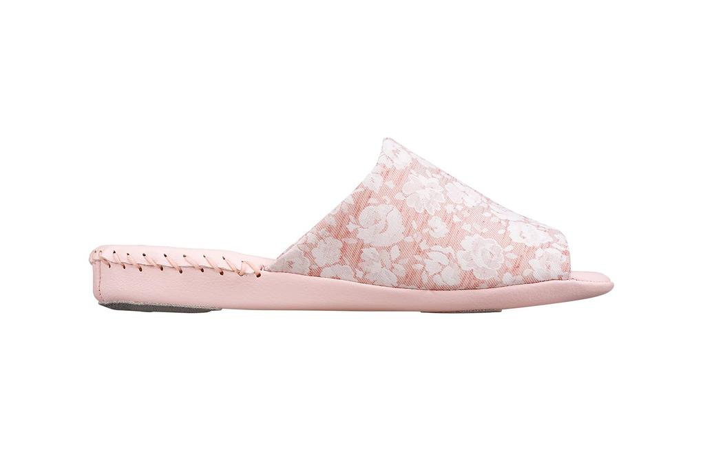 Pansy 9418 Jacquard Floral Indoor Size L Women's Shoes, Pink,