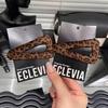 Sponka do vlasů s leopardím potiskem: Retro, Všestranný látkový vlasový doplněk pro podzim/zimu