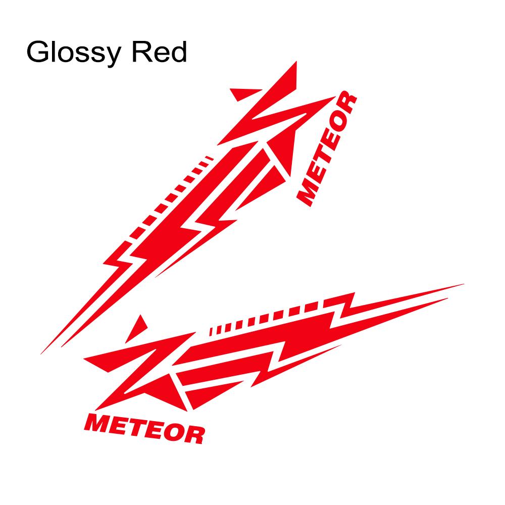 2PCS Meteor Element Pattern Car Side Door Stickers Self-adhesive Vinyl Decals Personalized Car Styling Decoration Accessories