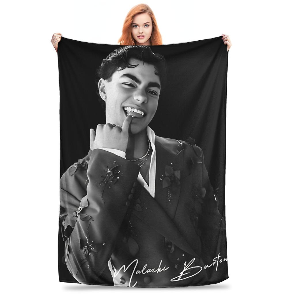 Malachi Barton Actor Tour Blanket Quality Warm Bedding Throws Winter Girls Boys Home Decor Fashion Bedspread