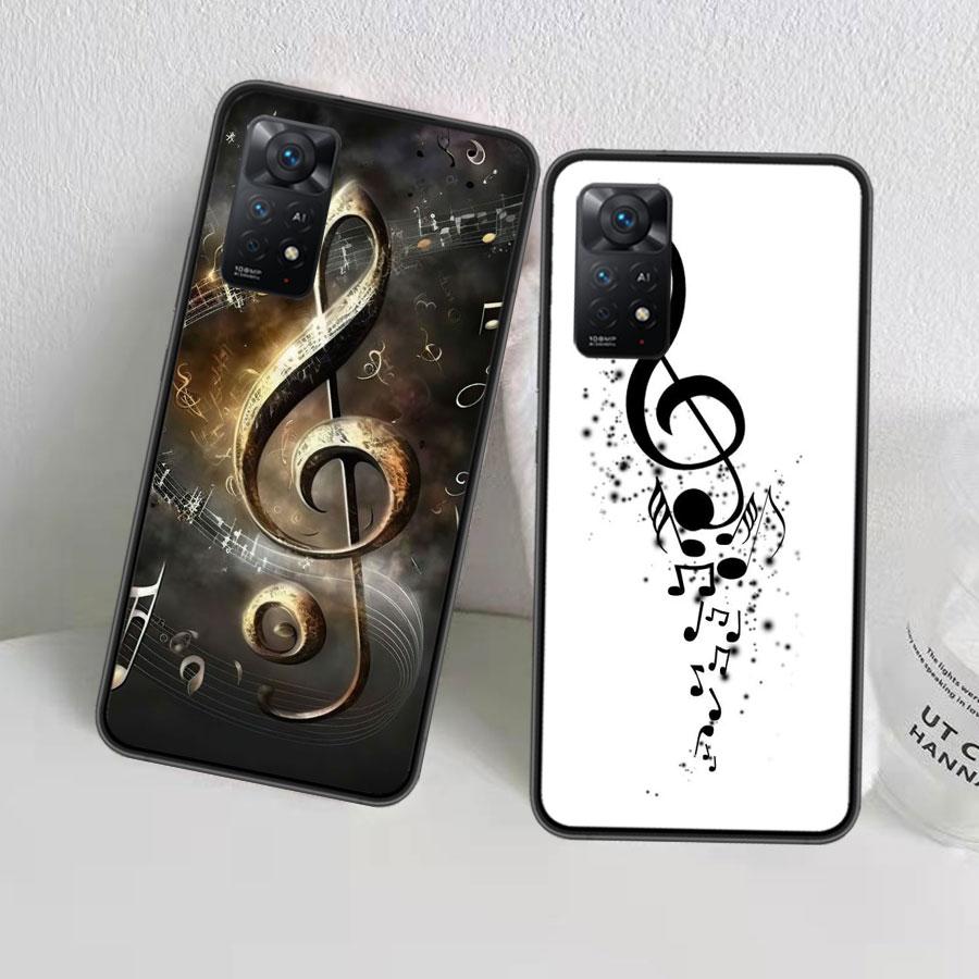 Piano Keys Musical Phone Case For Redmi 13C 14C Note 13 14 Pro 5G Plus 12 12C 10 10A 10C 9 9A 9C 9T 8 8A K70 Pro Xiaomi Cover Si