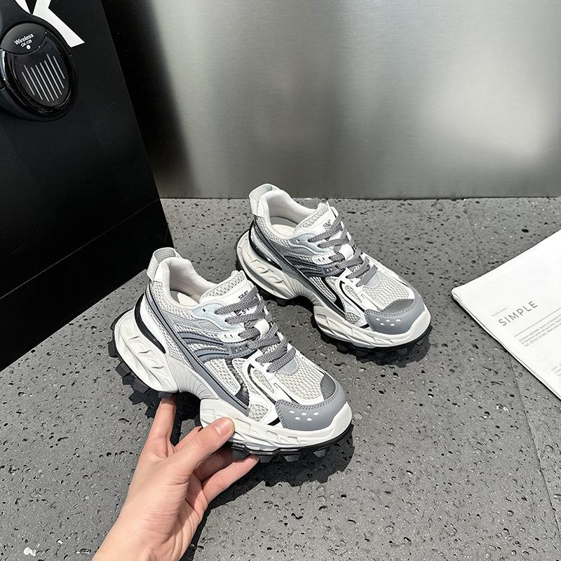 Dad shoes women's tide summer new mesh breathable sports style casual shoes versatile platform running shoes
