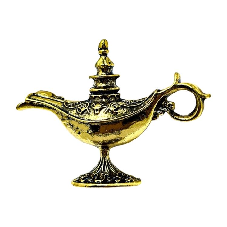 

Charming Antique Magical Lamp Pin Storytelling Jewelry Gift For Friend Family Unique Celebrations золотой