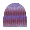 Autumn and winter pullover hat fashion versatile ear protection hat tie-dye gradual change color knitted hat winter hat women